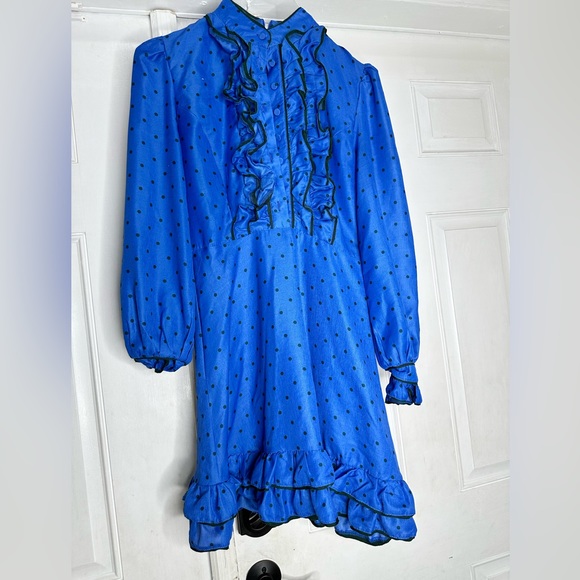 Ruffle bowknot polka dot dress. Beautiful dress!!!!! - Picture 1 of 6